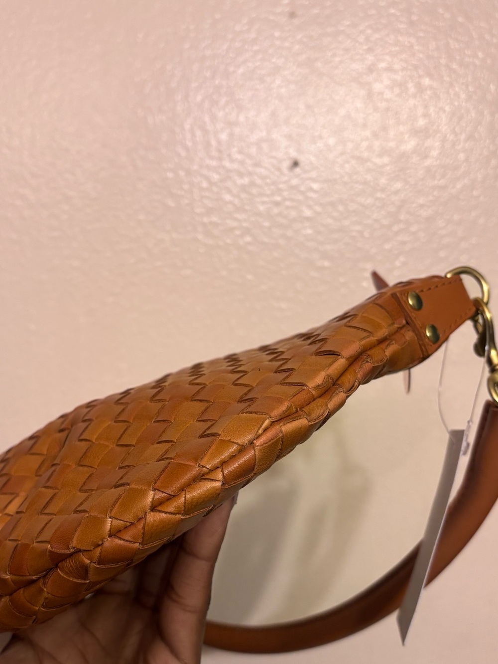 NWT CLARE V. Petit Moyen in Natural Woven Checker - Picture 5 of 10